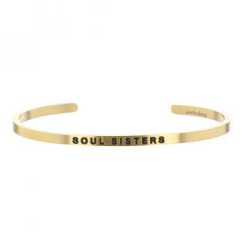 MantraBand Cuff Bracelet - Soul Sisters (Gold)