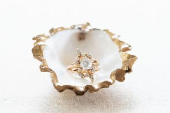 Grit & Grace Gold Oyster Dish