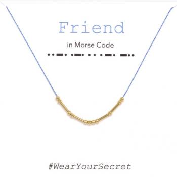 Wear Your Secret Morse Code Necklace - Friend