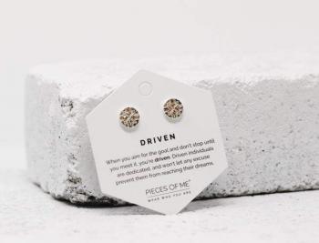 Pieces Of Me Earrings - Driven (Silver)