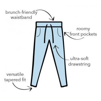 Hello Mello Weekender Drawstring Pants - Black
