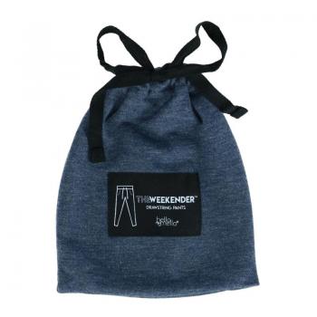 Hello Mello Weekender Drawstring Bags - Navy Blue