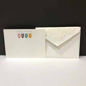 Thank You Folding Notes - Baby Bibs (10 ct)