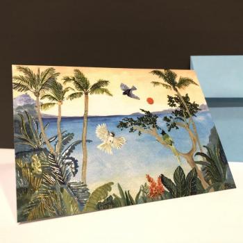 Blank Folding Note - Tropical Paradise (Pack of 14)