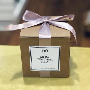 Mom. Teacher. Boss. Soy Candle (Currant, Cassis, & Rose