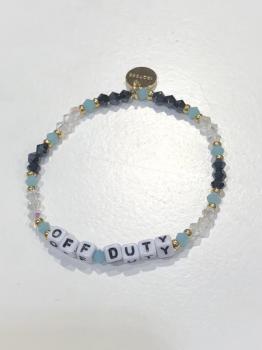 Little Words Project Bracelet - Off Duty (White Letters)