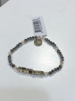 Little Words Project Bracelet - Friends (Gold/Grey)