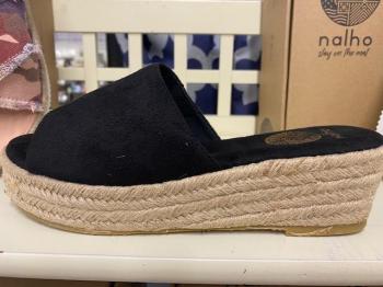 Wedge Espadrille- Black