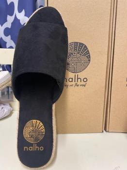 Wedge Espadrille- Black