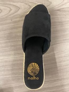 Wedge Espadrille- Black