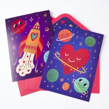 Out of This World Assorted Valentine's Cards