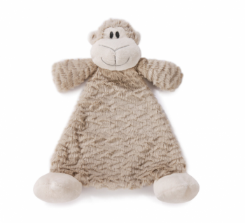 Demdaco Cozies Rattle Blankie - Meekie Monkey