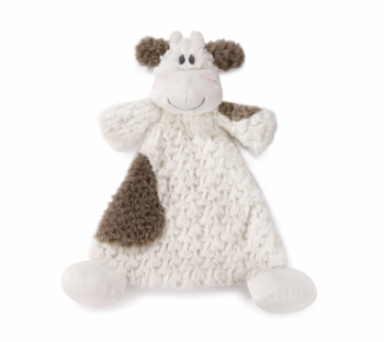 Demdaco Cozies Rattle Blankie - Moozer Cow