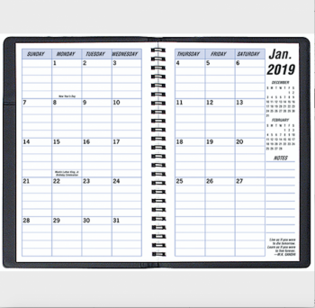 Payne Publishers Carriage Monthly Planner - 8.5 x 5.5