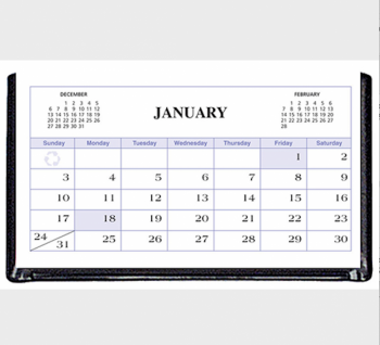 Payne Publishers Triangular Vinyl Desk Calendar - 5.25 x 2.75