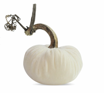 Velvet Plush Pumpkin - Stone