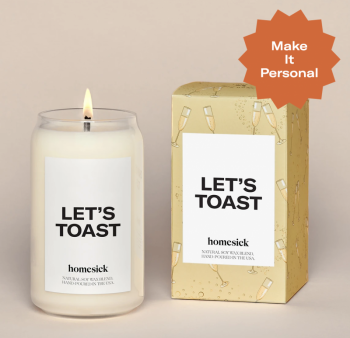Homesick Candle - Let's Toast