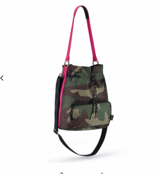 ANDI Bucket Crossbody - Pop Pink Camo