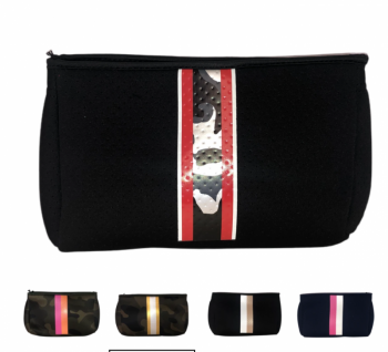 Ahdorned Neoprene Pouch - Black/Red Camo