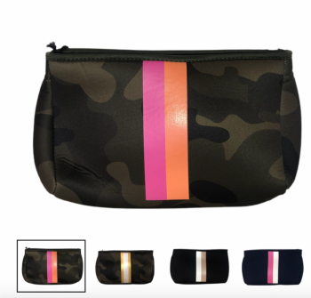 Ahdorned Neoprene Pouch - Pink/Orange Camo
