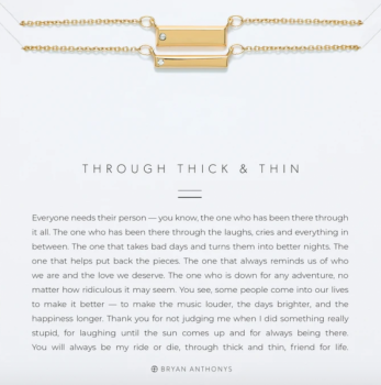 Bryan Anthonys Necklace Set - Through Thick & Thin (Gold)