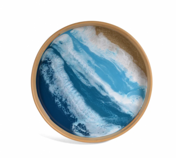 Bamboo and Resin Serving Tray