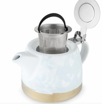 Harper Blue Floral Ceramic Teapot & Infuser