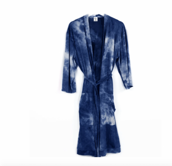 Dyes The Limit Lounge Robe - Navy