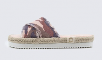 Pink Camo Platform Espadrilles
