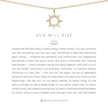 Bryan Anthonys Necklace - Sun Will Rise (Gold)