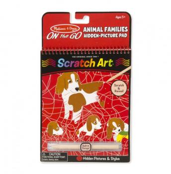 Animal Families Scratch Art Reveal Pad