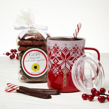 Corkcicle Mug 16 oz - Fairisle Red