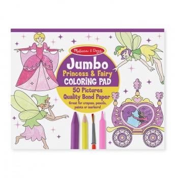 Jumbo Coloring Pad - Princess and Fairy