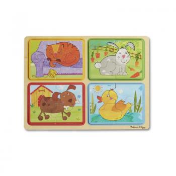 Wooden Puzzle: Playful Pals