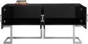 Jackie Chrome/Black Console Table