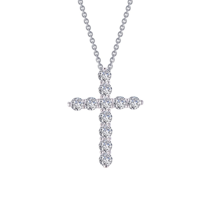 1.87 ct tw Cross Necklace