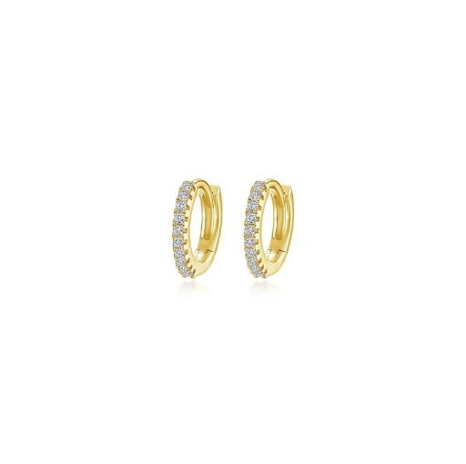 13.5mm Huggie Hoop Earrings, 2 asst