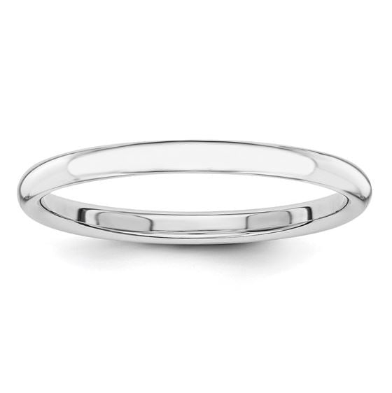 Polished 2mm Wedding Band