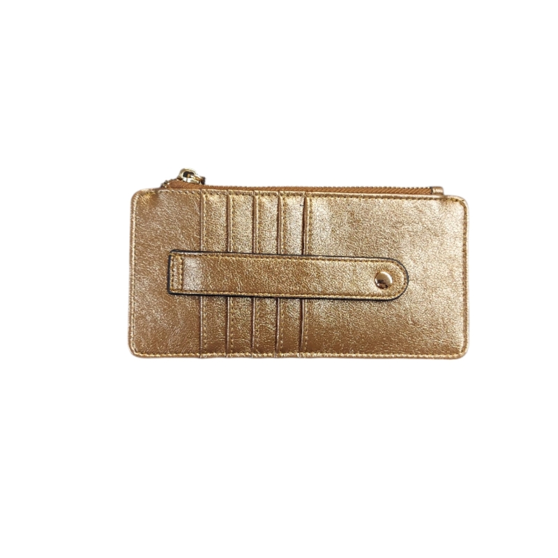 Saige Vegan Leather Slim Card Wallet- Penny