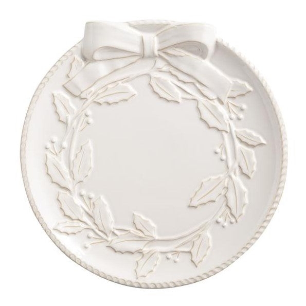 White Wreath Platter