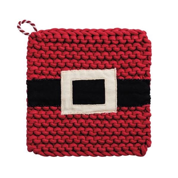 Santa Belt Christmas Potholder