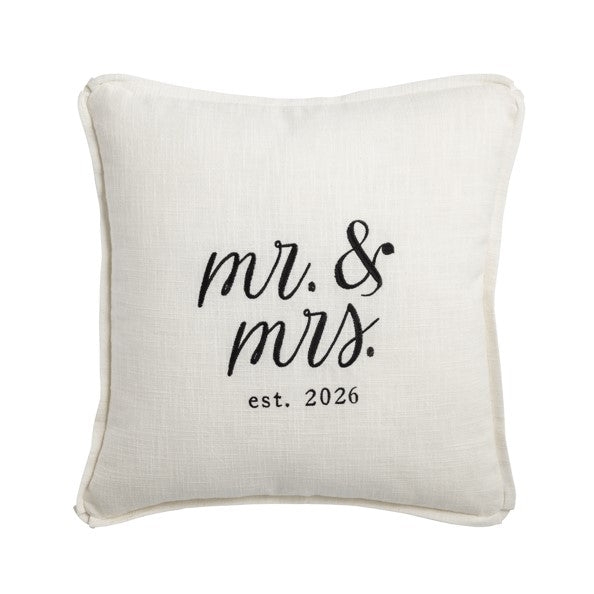 Square Mr. & Mrs. est. 2026 Pillow