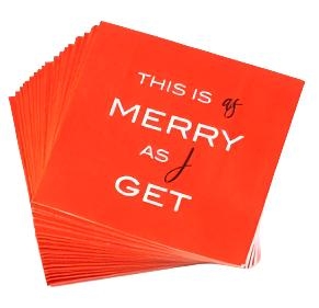 Festive Paper Cocktail Napkin