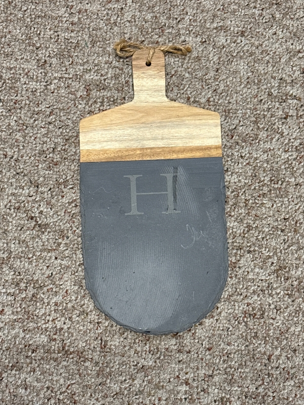 Wood/Slate Board with 