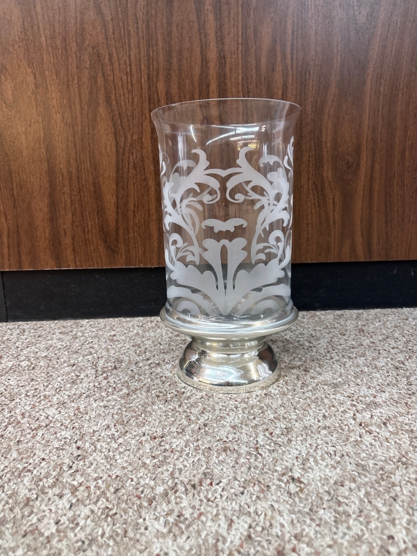 Frosted Glass Candle Holder