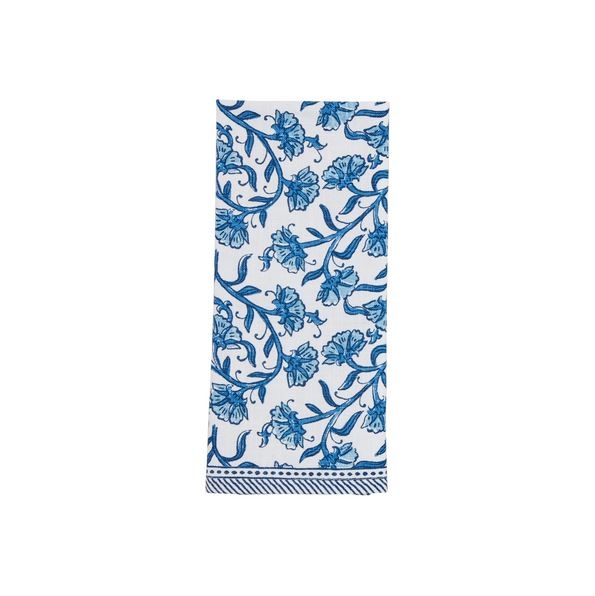 All Over Blue Floral Towel