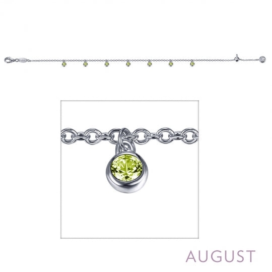 August Birthstone Bracelet