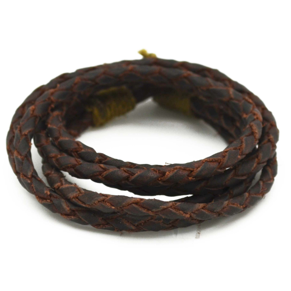 Aadi Men\'s Leather Corded Bracelet