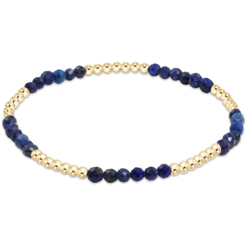 Blissful 2.5mm Bead Bracelet - Lapis