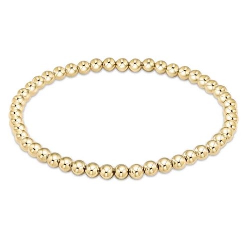 Classic Gold 4mm Bead Bracelet